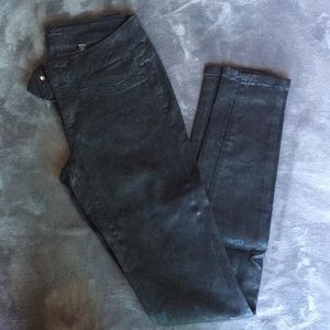 Bebe lace coated jeans